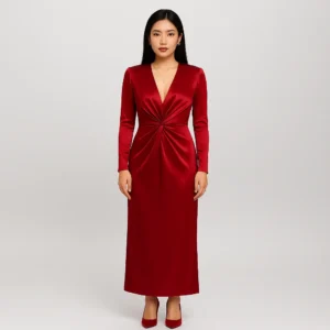 Red Elegant Maxi Dress